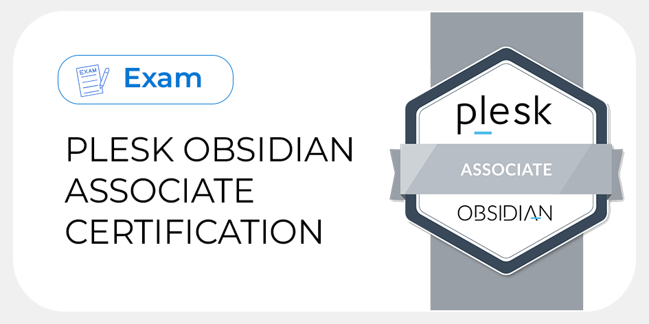 Plesk Obsidian Associate Certification Thumbnail