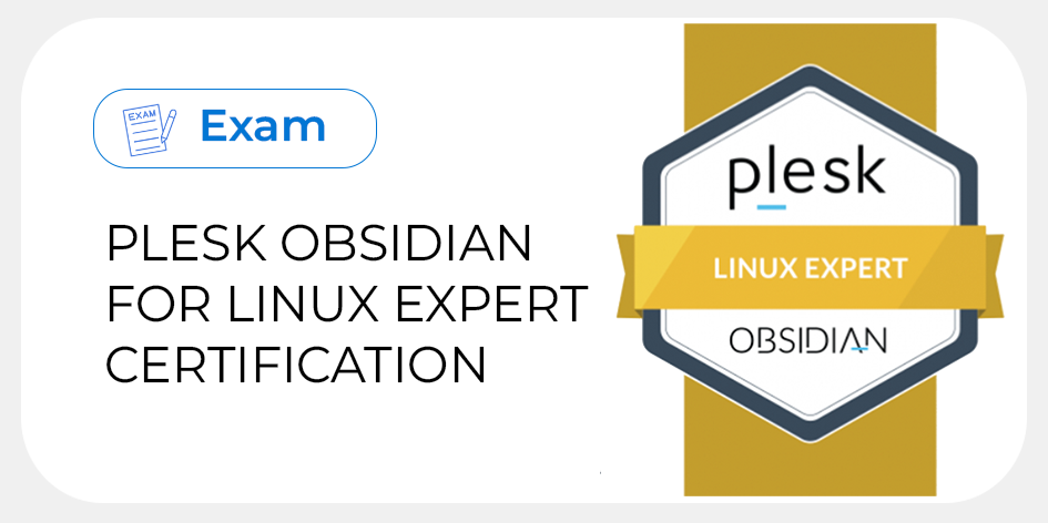 Plesk Obsidian for Linux Expert Certification Thumbnail