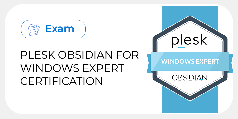 Plesk Obsidian for Windows Expert Certification Thumbnail